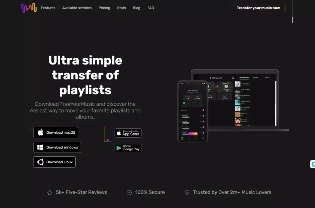 Free Your Music - Transfer Your Playlist